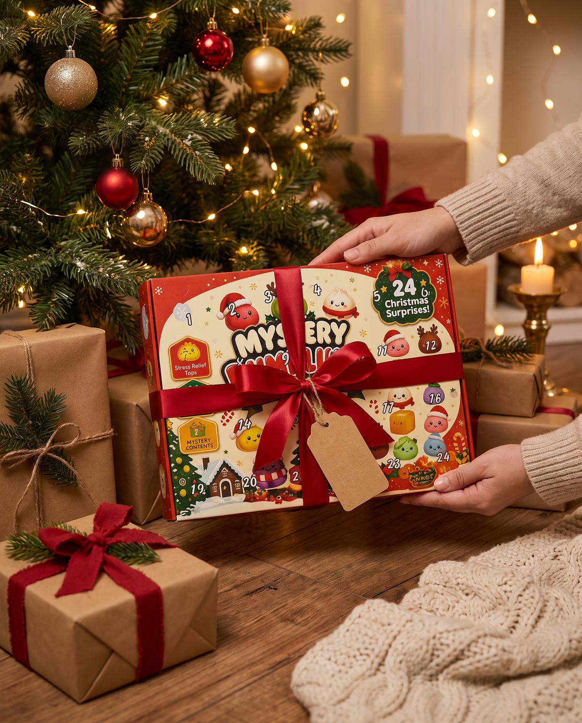 Le cadeau qui fait briller les yeux, 24 matins de suite