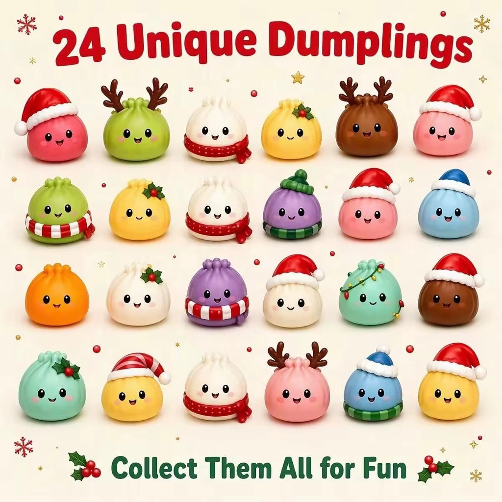Les 24 dumplings squishies à collectionner