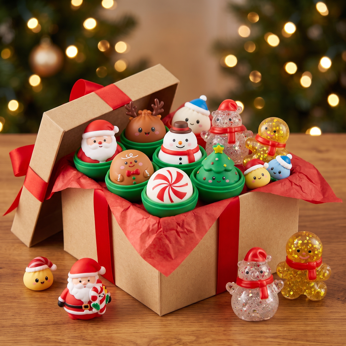 Mystery Box de Noël remplie de squishies