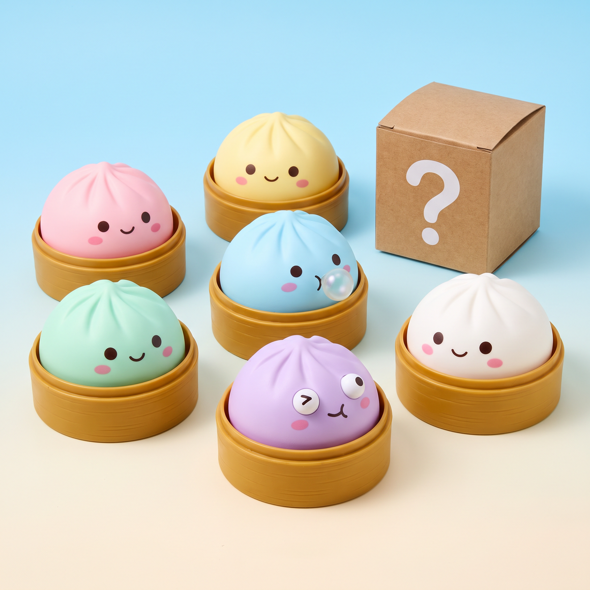 Mystery Buns squishies surprises